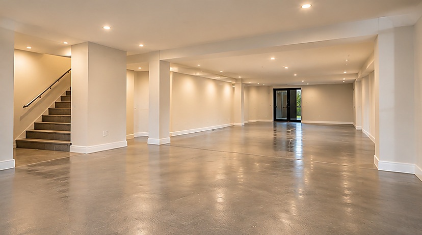 Basement after conversion